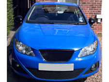 Black honeycomb mesh badgeless car grill for Seat Ibiza 6J mk4 2008-2011 grille