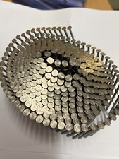 2.3 x 45mm Conical S/Steel Coil Nails - 25 Coils of 350 Nails, Little squashed