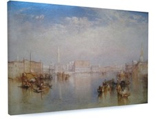 J M W Turner - View of Venice CANVAS PICTURE PRINT FRAMED WALL ART