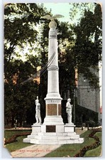 Soldiers Monument, New Haven, Connecticut (1909) - Antique Postcard