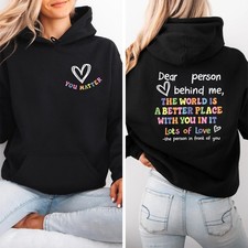 Dear person behind hoody - person,