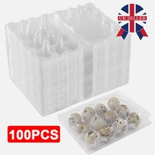 Pack of 100 Egg Box Plastic