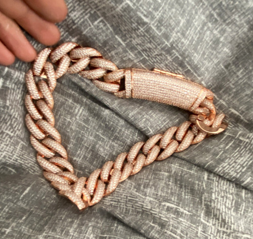 Rose gold tone pavé - rose,