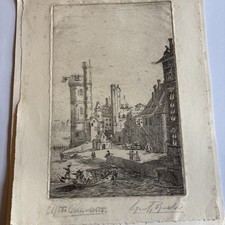 Lovely Vintage Etching After