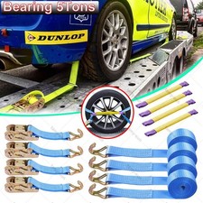 Wheel Securing Link Straps Ratchet Strap for Car Truck Trailer Recovery 5 Ton UK