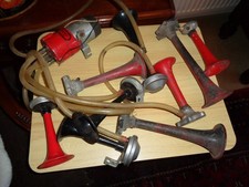 Vintage Air Horns and Compressor Made in Italy - Not Tested