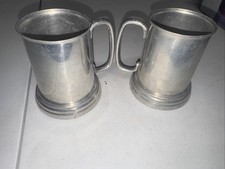 2 Schlitz Beer Stein Aluminum