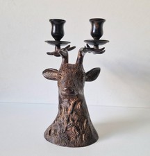 Vintage Patinated Bronze Stag