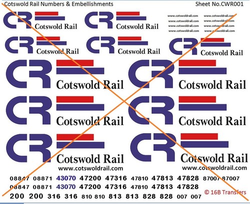 Gauge waterslide transfers - oo,