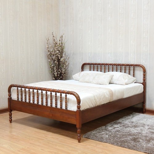 Bobbin bed frame solid - frame,