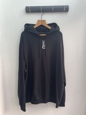Fred Perry x Raf Simons Mens Hoodie Black XL Destroyed Silent Thunder