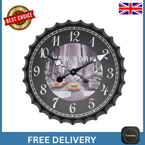 Retro bottle top - wall, clock