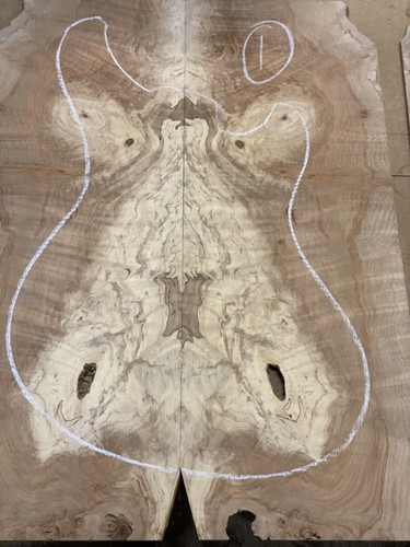 Spalted figured maple - spalted, /