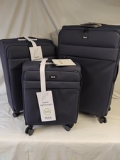 ROCK Harper 3 piece luggage set - PU coated Polyester soft shell - expandable