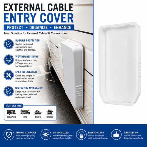 Caravan outside water heater - outside,