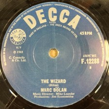 Marc Bolan - The Wizard / Beyond the Risin' Sun - UK Decca 7" 45 Reissue