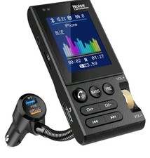 UK 1.8 Inch Wireless Car Bluetooth FM Transmitter Aux Supports QC3.0 Charging