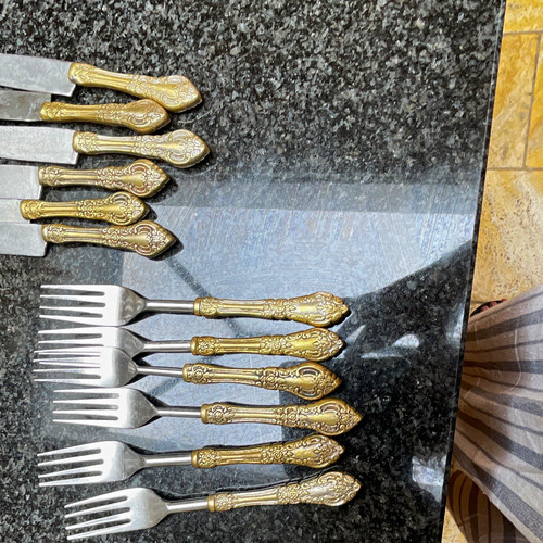 Vintage style 12pc stainless