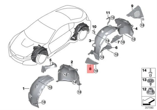Genuine bmw i12 i15 coupe - i8,