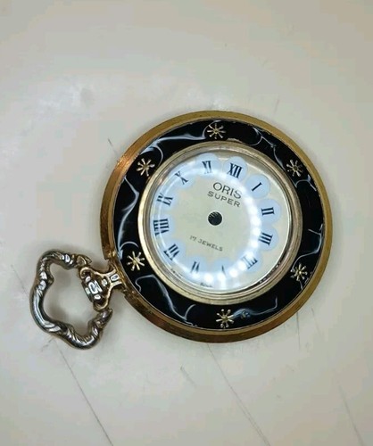 Vintage gold enamel oris - enamel,