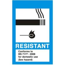 Fire Resistant Flame Retardant label Fire Safety Labels Low Hazard
