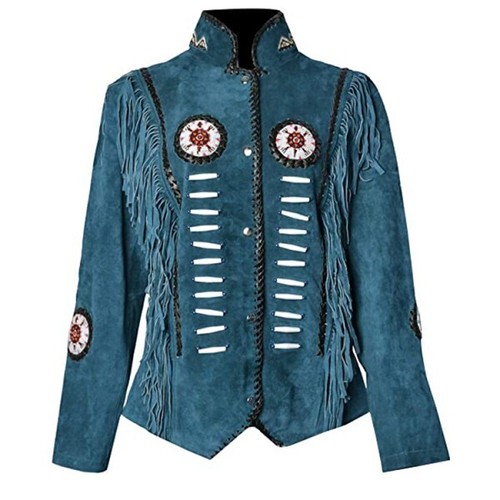 Women blue suede - suede, leather