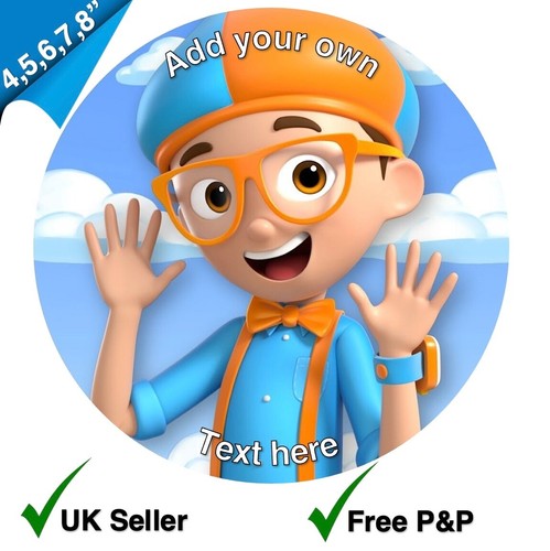 Blippi show edible icing - blippi,