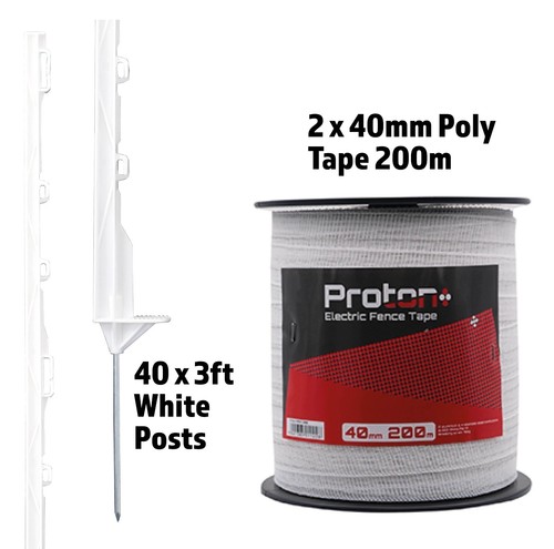White 3ft posts - x,