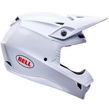 BELL MX-10 MIPS SOLID WHITE OFF ROAD MOTOCROSS ENDURO MX MOTORCYCLE BIKE HELMET