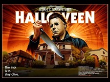 HALLOWEEN 1978 Quad poster print 30x40" John Carpenter Donald Pleasence FREE P&P