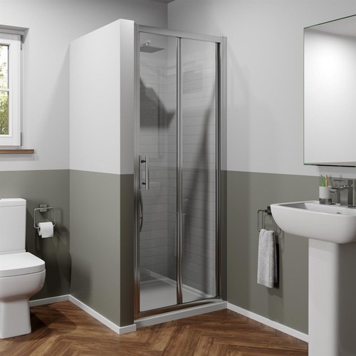 760mm bathroom fold shower - 760mm,