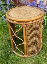 Cane side table