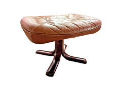 Leather Vintage 60s Footstool
