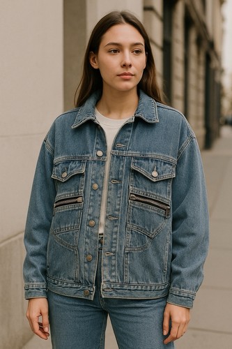Vtg samers denim jacket womens - samers,