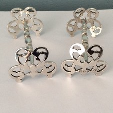 1893 -94  Victorian Art Nouveau Sterling Silver K nife  Rests .