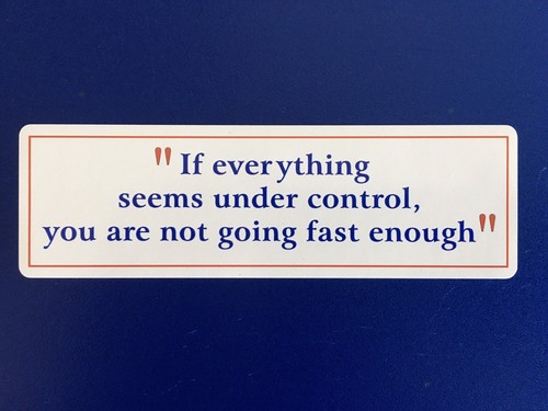 Everything feels under - everything,