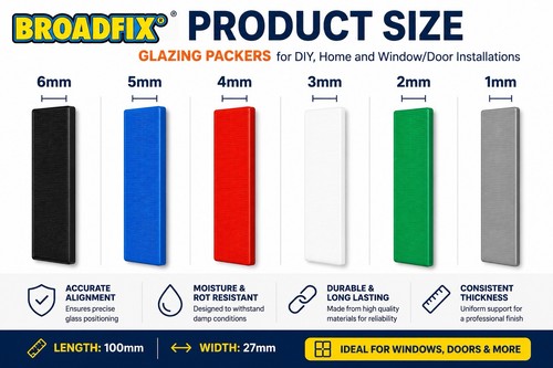 28mm window glazing packers - glazing,