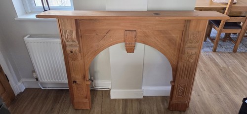 Wooden fireplace surround - wooden,