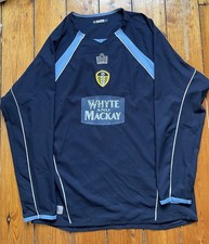 LEEDS UNITED 2005/2006 AWAY FOOTBALL LONG SLEEVE ADMIRAL SHIRT JERSEY SIZE L