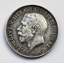 SILVER SIXPENCE COIN 1911 KING
