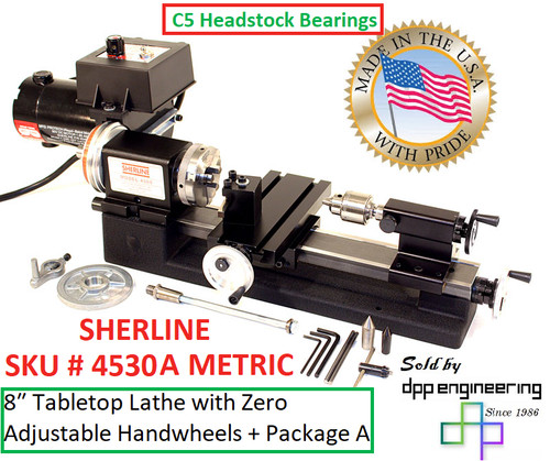 Sherline 4530a 8 lathe - 3.5", 8"