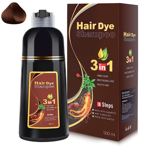 Hair dye shampoo 500ml - in,