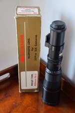 M42 35mm 400mm F6.3  Sonagor  telephoto lens & card box