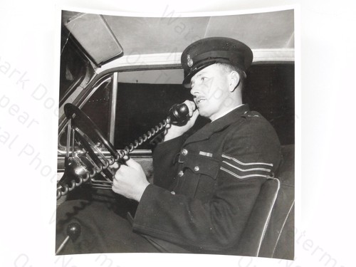 Police sergeant car radio - car,