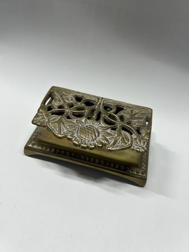 Vintage brass trinket box - vintage, with