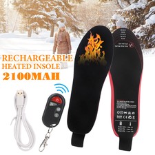 Heated Insoles Rechargeable Electric Heated Shoes Insoles with Remote Control UK