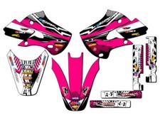2002-2009 KLX 110 MAYHEM Pink Senge Graphics Kit Compatible with Kawasaki