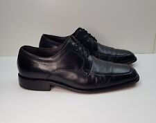 LOAKE SIZE 8UK EUR42 MENS BLACK LEATHER FORMAL DERBY SHOES GOODYEAR WELTED SMART
