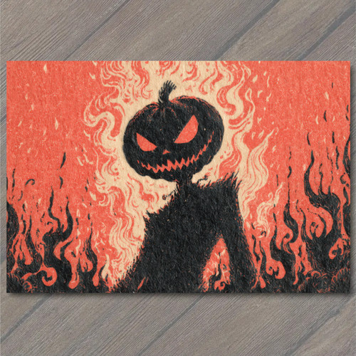 Art print evil pumpkin - art,