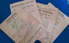 NATIONAL HUNT RACE CARDS FROM